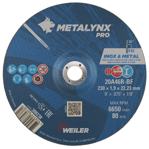 230 x 1.9 x 22.23 mm
