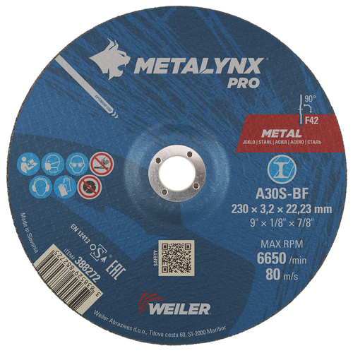 230 x 3.2 x 22.23 mm